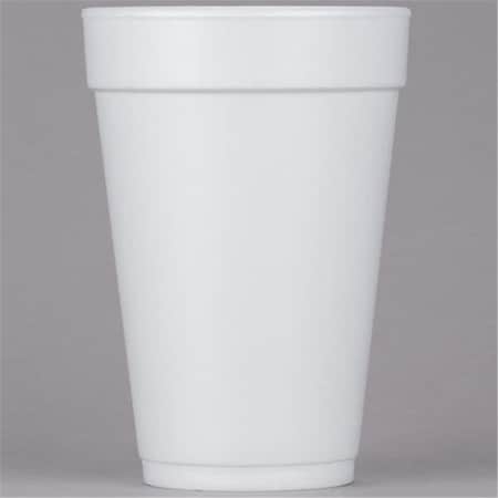 Dart 16J16 CPC 16 oz Tall Foam Cup - White, 1000PK 16J16 (B)